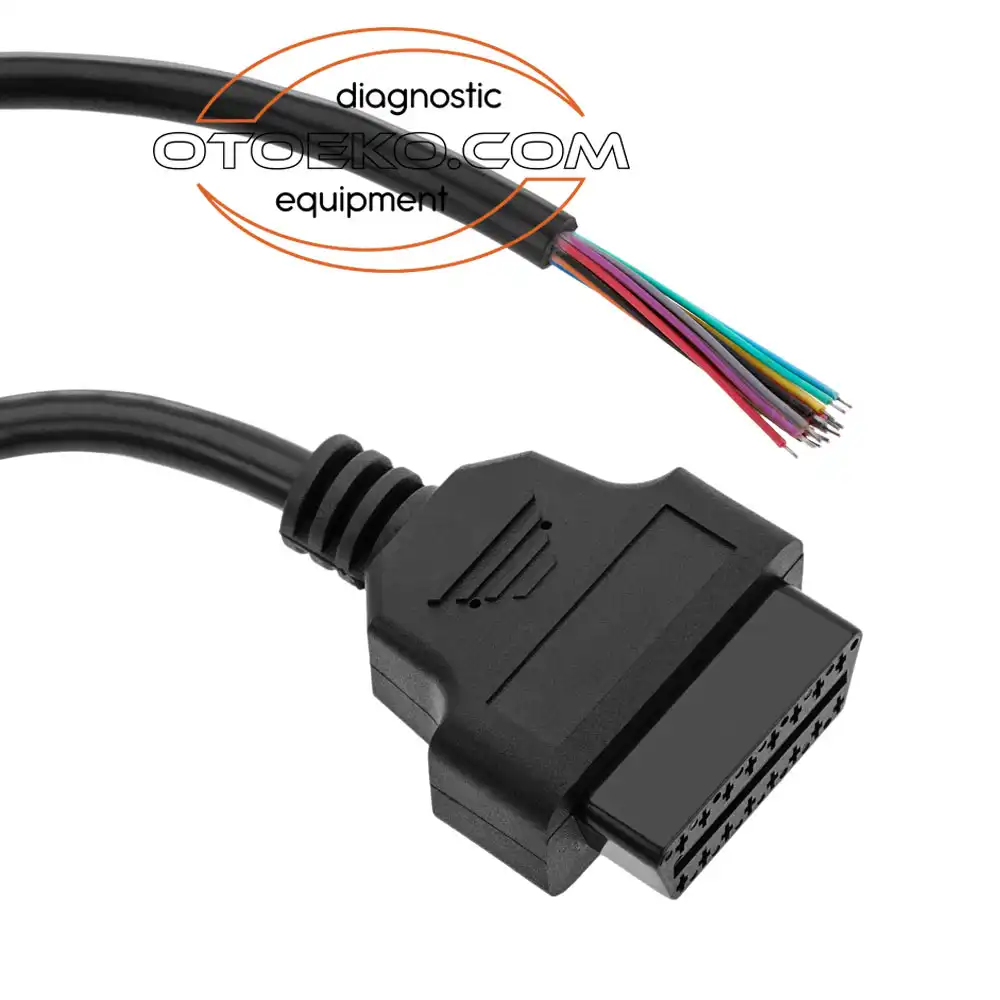 Obd2 16 Pin Ucu Açık Dişi OBD2 Extension Cable / 30 CM - 14